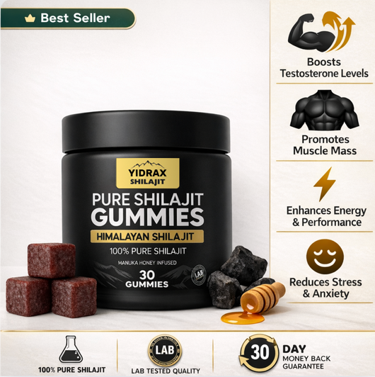 Yidrax® Shilajit - Pure Shilajit Gummies