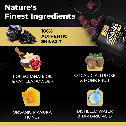 Yidrax® Shilajit - Pure Shilajit Gummies